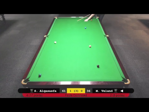 Shaher Alqasasfa - Morten Veland, Stord Snookerserie Elite Hausten 2017