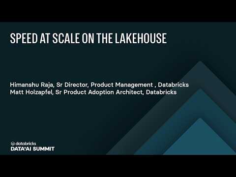 Watch: Speed at Scale on the Lakehouse with Lakehouse//RT