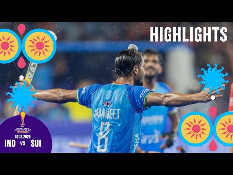 FIH Hockey Men's Junior World Cup 2025 Tamil Nadu: Game 36 - Highlights: India vs Switzerland
