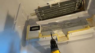 Ice under drawer in GE refrigerator (GNE26GSDGSS) - How to replace evaporator fan motor (WR60X26866)