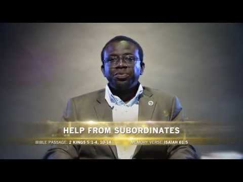 Open Heavens Reflections 7 August 2015 - Help from Subordinates