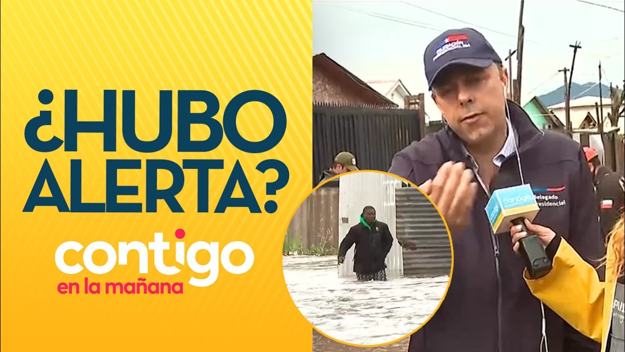 ¿POR QUÉ NO LLEGÓ ALERTA? La polémica por inundación en Talagante - Contigo en la Mañana