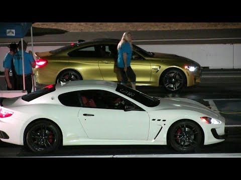 Thumbnail for BMW m4 vs Maserati Granturismo-drag race 1/4 mile by Maserati GranTurismo