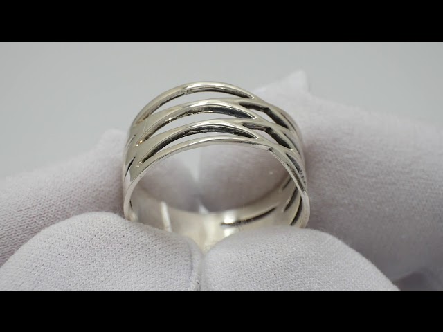 Срібна каблучка 13кю Відео огляд