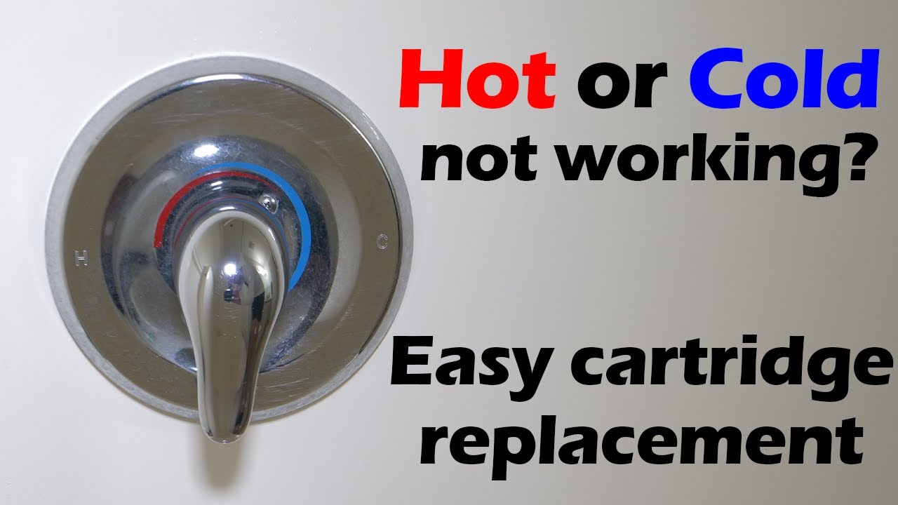 Watch video Fix shower faucet that is only hot or cold. Valve cartridge replacement. Now Fix shower faucet that is only hot or cold. Valve cartridge replacement.