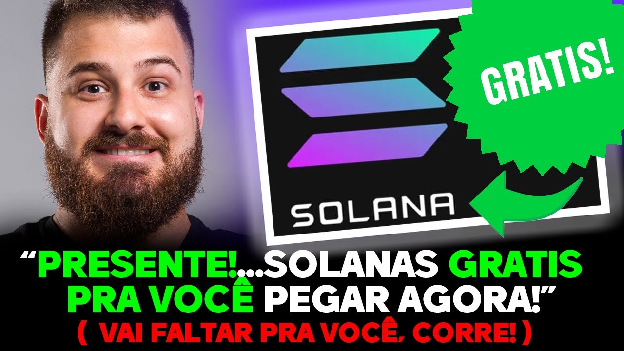 SOLANA TOTALMENTE GRATIS! RESGATE AGORA!🚨