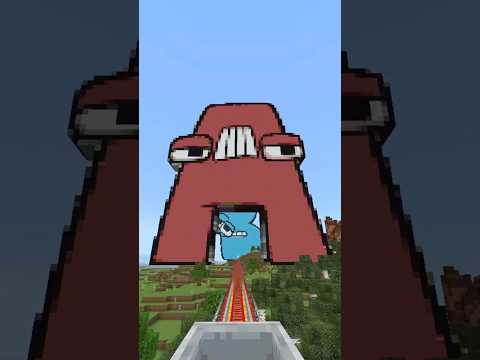 Minecraft Train Through Alphabet Lore A-Z (Ultra Fast!)