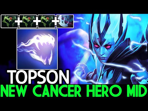 TOPSON [Vengeful Spirit] New Cancer Hero Mid Full Agi Build 7.26 Dota 2