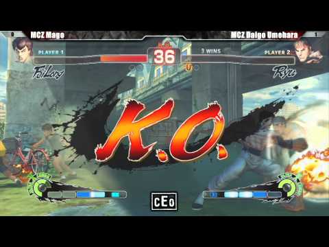 SSF4 AE2012 Top 24 MCZ Mago vs MCZ Daigo Umehara - CEO 2012 Tournament