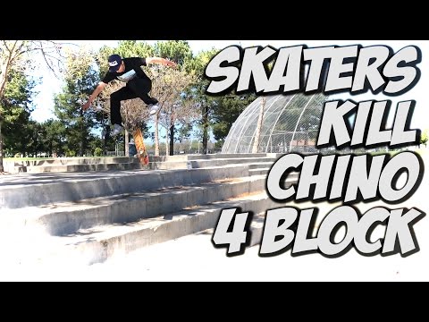 SKATERS KILL BIG 4 BLOCK AND MORE !!! - A DAY WITH NKA -
