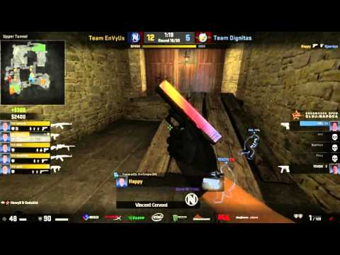 CS:GO - Happy's glock vs Dignitas @ Dreamhack Cluj-Napoca 2015