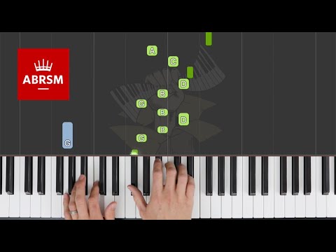 Prelude in C minor / ABRSM Piano Grade 4 2021 & 2022, A:1 / Synthesia Piano tutorial