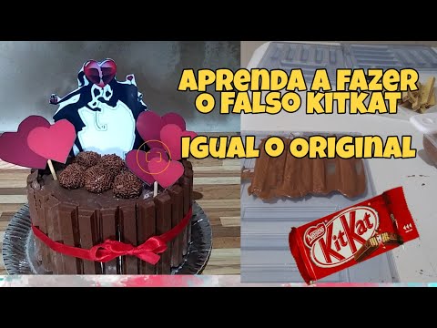 Aprenda a Fazer o Falso kitkat Igual ao Original