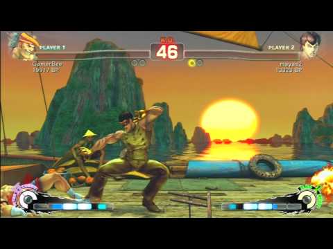SSF4 Rank Match  GamerBee (AD)  vs  mayas2 (FE)