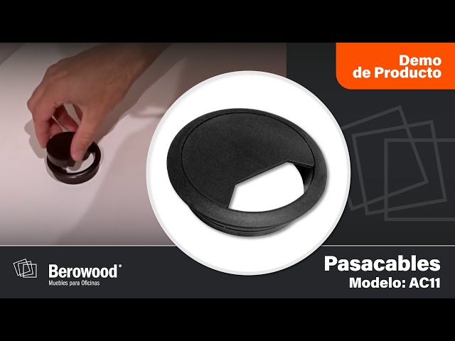 Vídeo relacionado con Targonix Pasacables de escritorio de 4 piezas en ABS negro, cubierta redonda para escritorio y estación de trabajo, anillos de gestión de cables para organizar cables y acceso limpio a la encimera