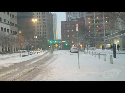 02/05/20 Snow in Downtown Oklahoma City, Oklahoma