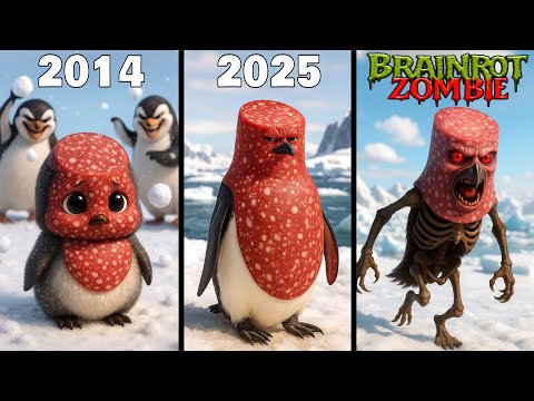 Evolution of Salamino Pinguino - Italian Brainrot