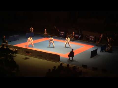 Karate 1 Okinawa 2017 - Final Female Team Kata - Team Japan2 - Kururunfa