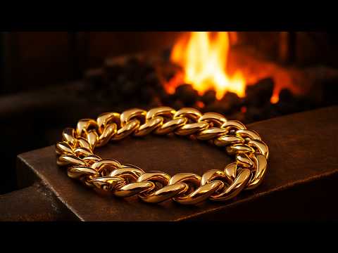 How to Make a 18k Gold Bracelet | Gold Bracelet Making Process