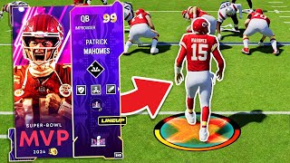 Super Bowl MVP Patrick Mahomes Is God Tier.. First 99 Ovr In Madden 24