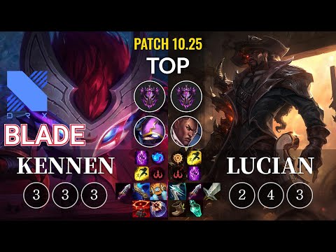 DRX Blade Kennen vs Lucian Top - KR Patch 10.25