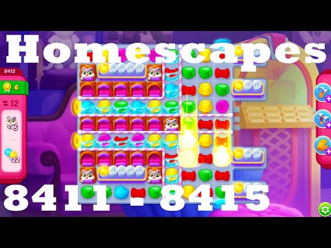 Homescapes Level 8411 - 8415 HD Walkthrough | 3 - match game | gameplay | android | ios | pc | app