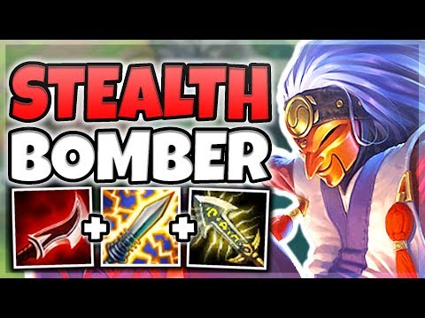 [FACECAM] STEALTH BOMBER SHACO MID! BACKSTAB NUKE 100-0 ENEMY CARRIES (INSANE) - League of Legends