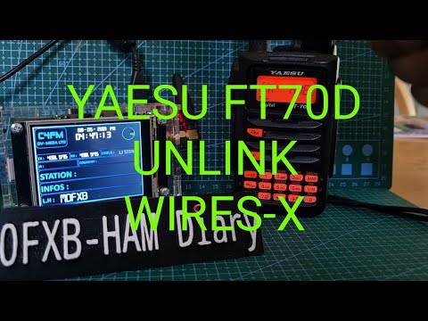 YAESU FT70 - UNLINK From Wires X