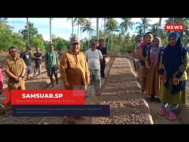Kadis Pertanian Simeulue Lapor Ke Mentri Pertanian