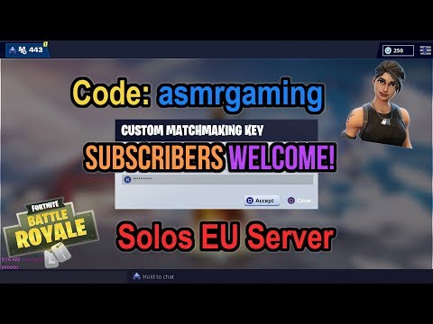 Auto Matchmaking Fortnite - fortnite custom matchmaking subscriber lobby stream come join code asmrgaming eng ps4