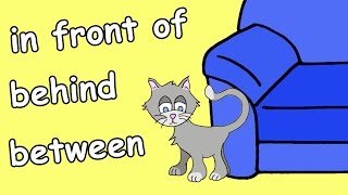 In Front Of, Behind, Between | Prepositions Song for Kids