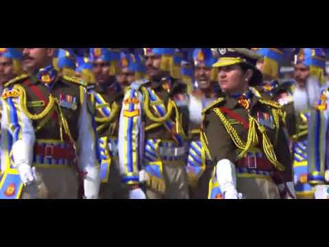 AC Simran Bala, leading an all male CRPF marching contingent at the RDC 2026