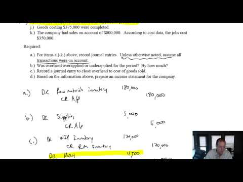 MA Module 3 Video 4 Journal Entries of Job Order Costing Problem 3 4A Continued