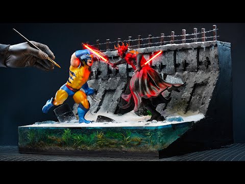 I Made a WOLVERINE vs DARTH MAUL Diorama