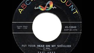 1959 HITS ARCHIVE: Put Your Head On My Shoulder - Paul Anka (a #2 record)