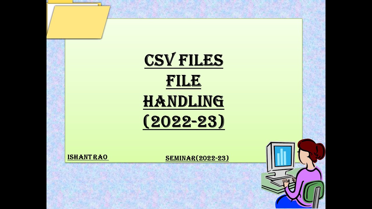 COMMA SEPARATED VALUES(CSV)  || XII Computer Science || Shikshanmate.com
