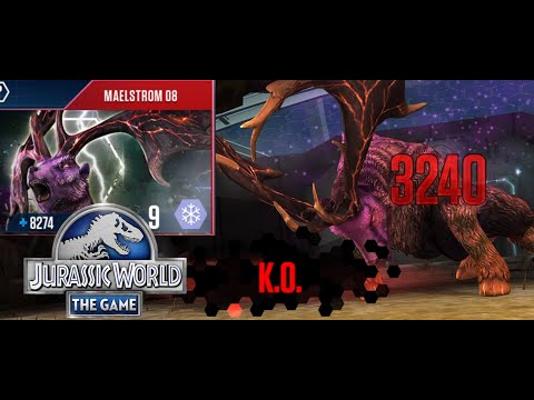 JURASSIC WORLD THE GAME, WORLD EVENT BOSS, MAELSTROM 8, GET MAXIMUM DAMAGE, #youtube #jurassicworld