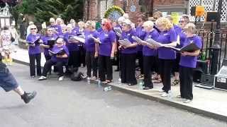 Rock Of All Ages Choir - West Hallam Well Dressing 2014 - In The Midnight Hour