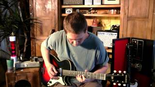 Video thumbnail for Harmony H45 Stratotone Vintage Guitar (Holiday) Video by soundcheckvideos