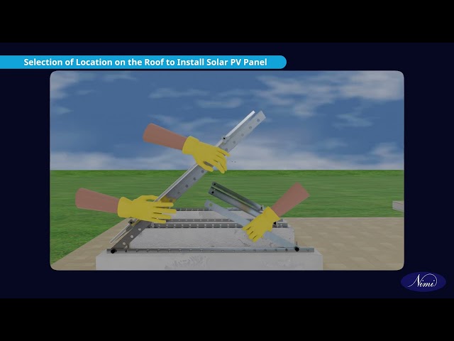 Install a solar panel on roof