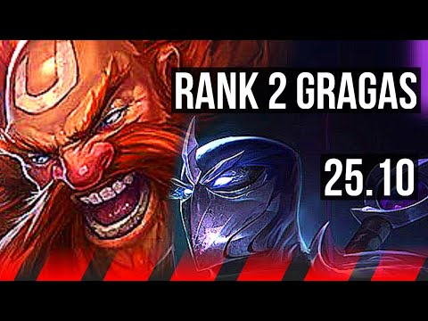 GRAGAS vs SHEN (TOP) | Rank 2 Gragas, Rank 18 | EUW Challenger | 25.10