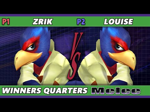 S@X 462 Winners Quarters - Zrik (Falco) Vs. Louise (Falco) Smash Melee - SSBM
