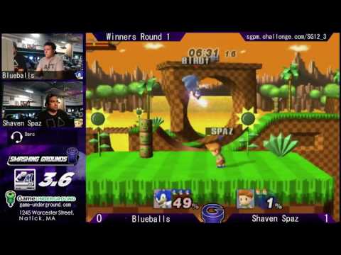 SG at GU 12.3 WR1: BF | Blueballs (Sonic) vs. Spaz (Lucas)