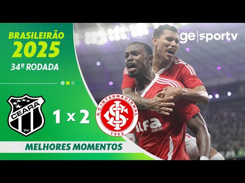 Gols e lances de Ceará x Internacional