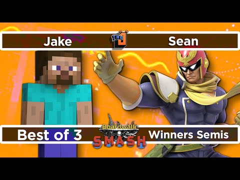 Jake (Steve) vs Sean (Captain Falcon) Winners Semis - Boardwalk Smash #36 - SSBU