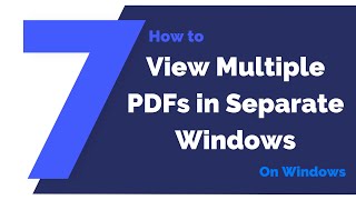 An Easy Way to View Multiple PDF Files in Separate Windows | PDFelement 7