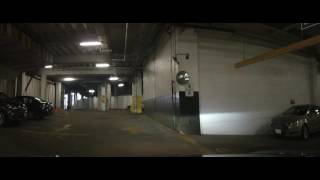 Driving Inside a scary underground Parking garage at Tower City - Downtown Cleveland