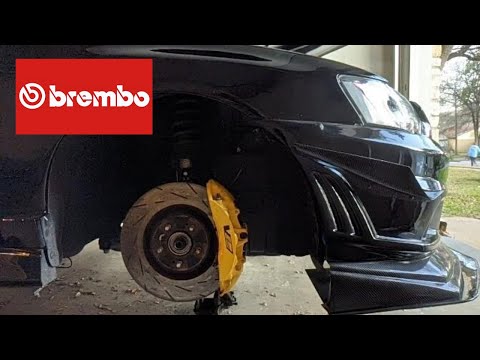 Installing CTSV big brakes on my Mitsubishi Lancer!