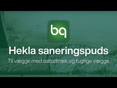 Hekla Saneringspuds - Miljøvenlig puds af kalk og pimpsten til fugtige vægge og kældervægge