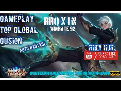 GAMEPLAY GUSION RRQ XINN TOP 1 INDONESIA || WINRATE 92% AUTO BANTAI😎😎